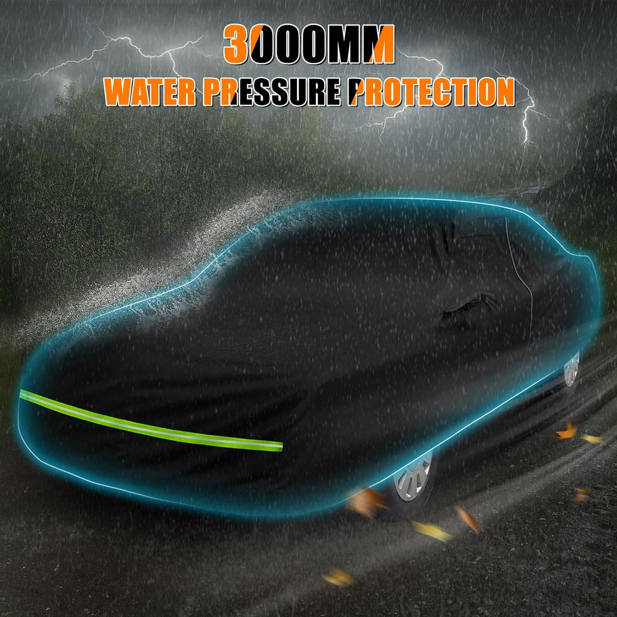 Car Cover Compatible with 1992-2012 Ford Crow Victoria, Custom Fit 300D Oxford with Cotton All Weather Full Car Cover
