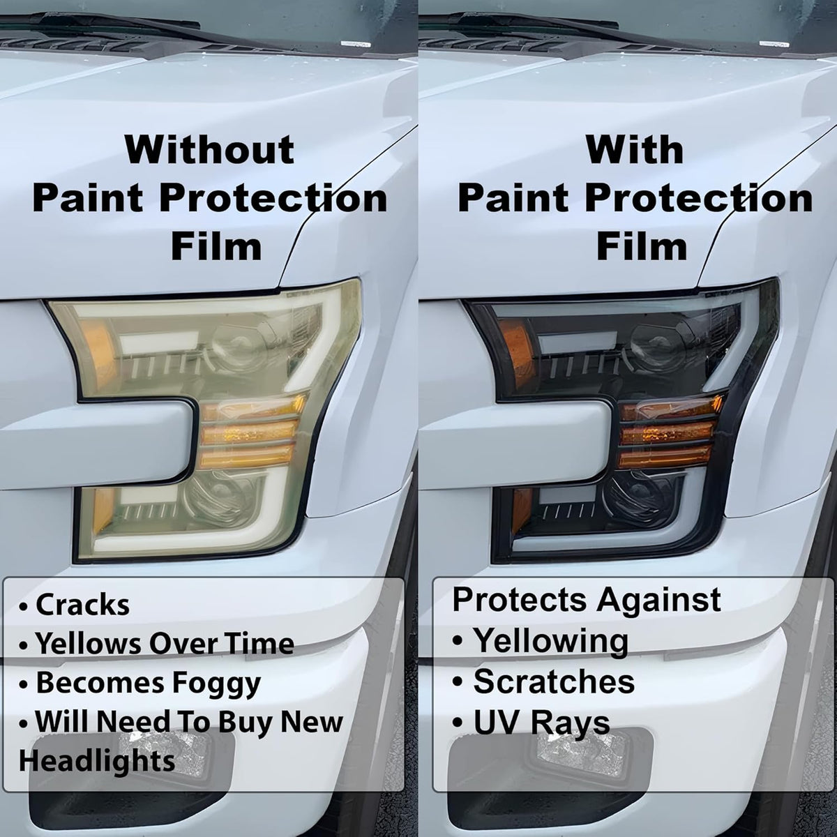 BOGAR TECH DESIGNS Full Headlight Head Light Tint Kit Compatible with Kia Forte 2022-2024, Clear Bra