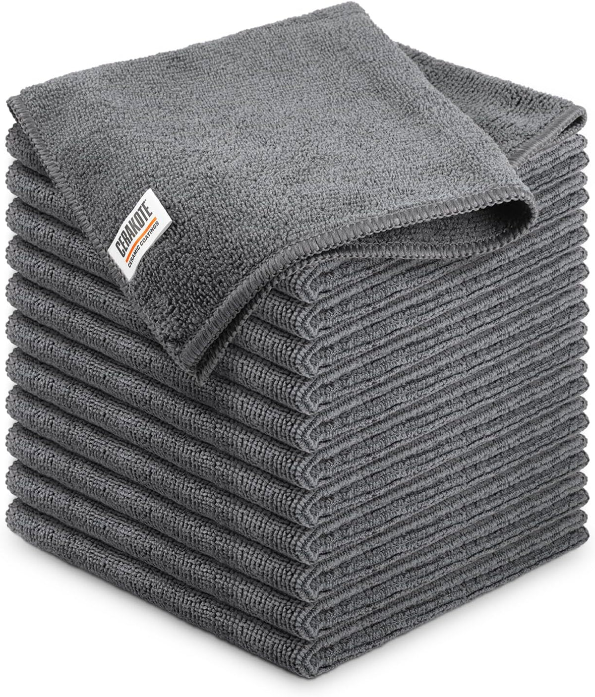 CERAKOTE Microfiber Towels (12 Pack) - Cleaning and Application Towels Durable Microfiber Material - 300 GSM Lint-Free Towel - Ideal for Car, Home, Shop and Office Cleaning