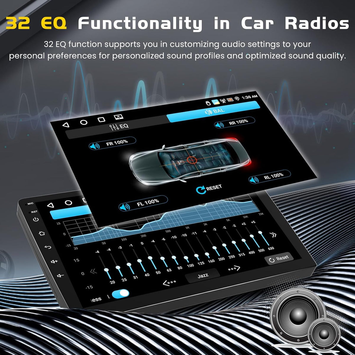 [4G+64G] Android 15 Car Stereo for Kia Cerato K3 Forte 2013-2018 with Wireless Carplay Android Auto, 9 Inch HD Touch Screen with WiFi GPS Bluetooth5.0 FM/RDS Radio 32EQ SWC Backup Camera MIC