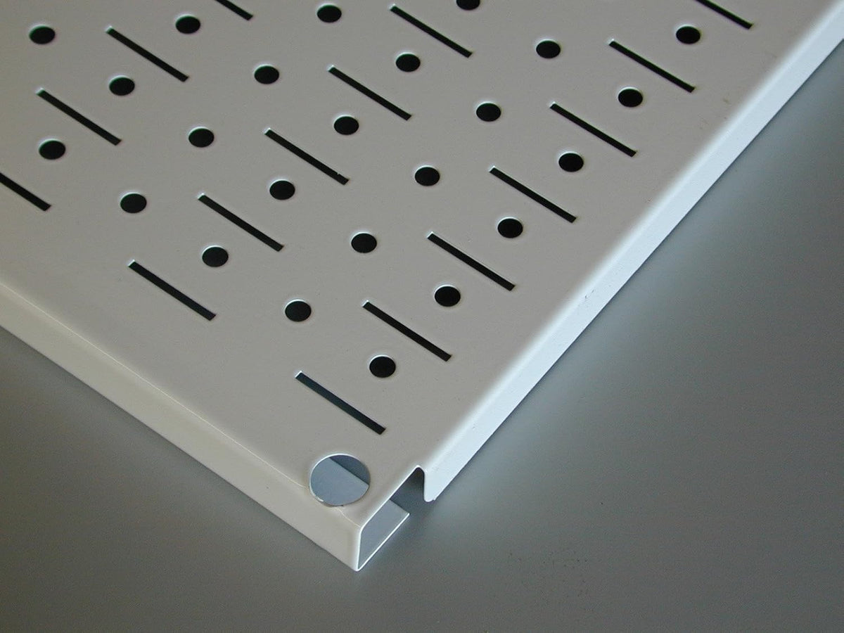 Wall Control Pegboard Organizer 4 ft. Metal Pegboard Standard Tool Storage Kit with White Toolboard and White Accessories