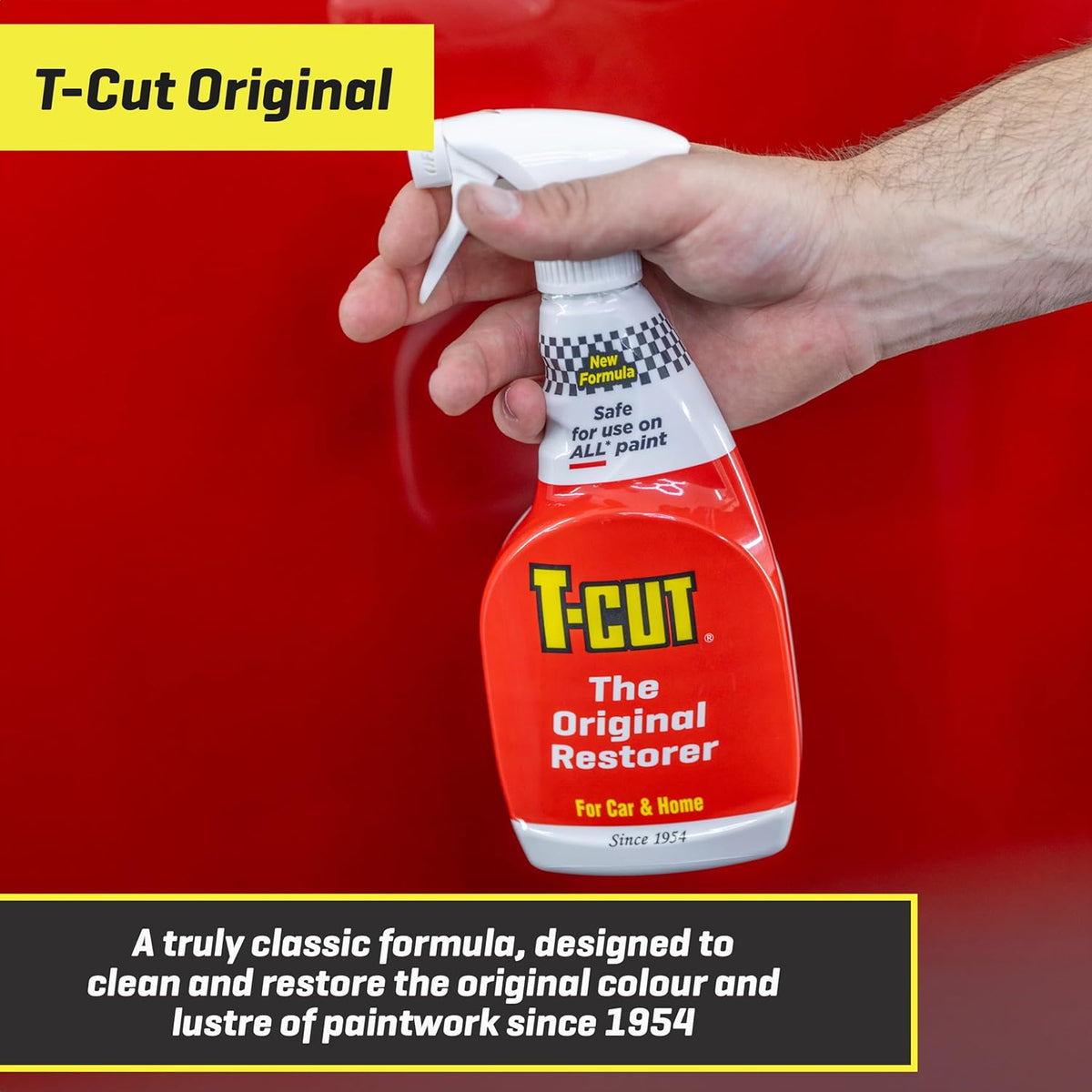 T-Cut Colour Restorer, 17 Fl Oz - Paintwork Restore, Spray Paint, Restores Original Colour and Lustre to Paintwork Removes Oxidation Scratch, TCC500