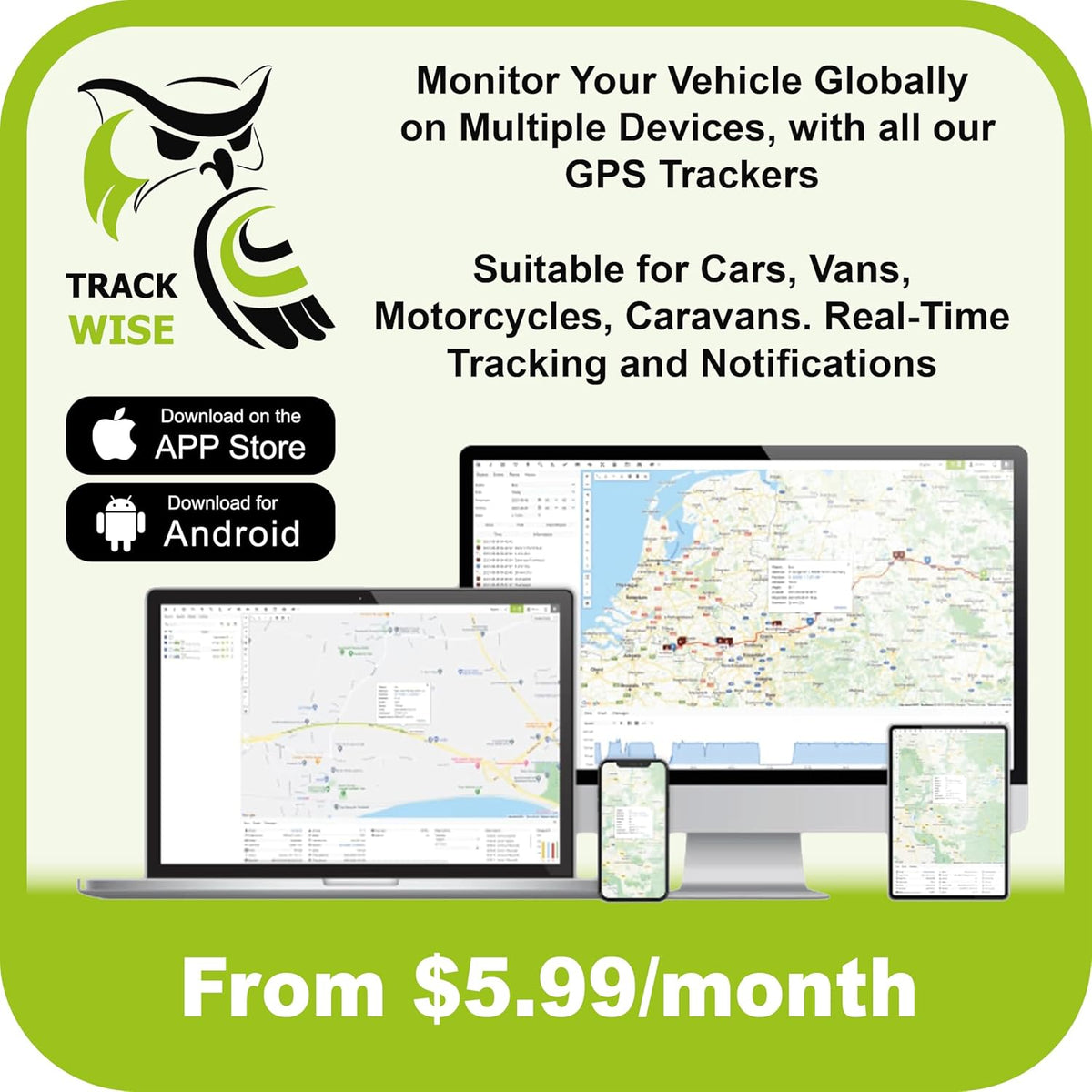 4G OBD2 GPS Car Tracker – Real-Time 10-Second Updates, Route History, Speed Monitoring, Geo-Fencing & Tamper Alerts – Plug & Play Vehicle Tracking Device