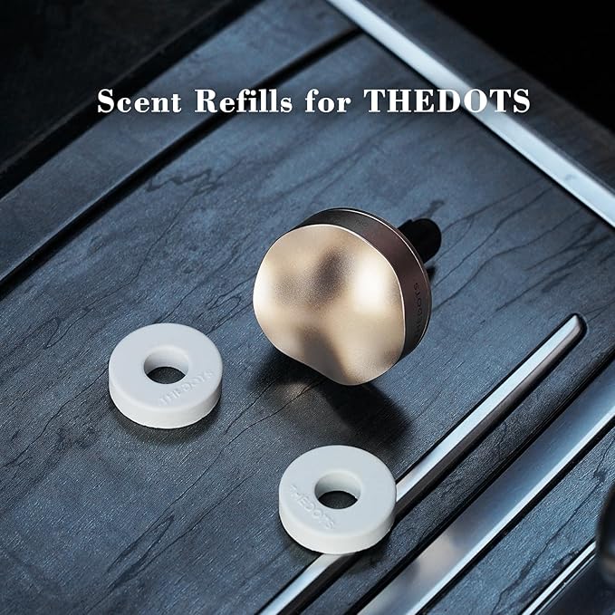 THEDOTS 8 Pack Car Vent Clip Refills, Moroccan Mint Tea Scent, Natural Solid Scent Discs, Fresh Interior Perfume Replacement (Clip Not Included)