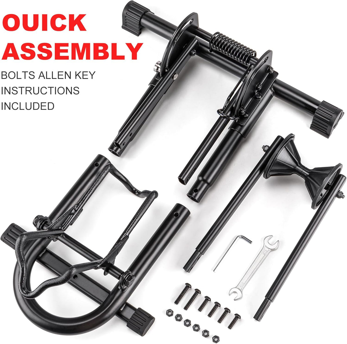 Indoor Bike Floor Stand - Bike Stand Rack for Garage/Home - Bike Storage Bicycle Parking Rack Fit 26”-29” Mountain Road Bikes
