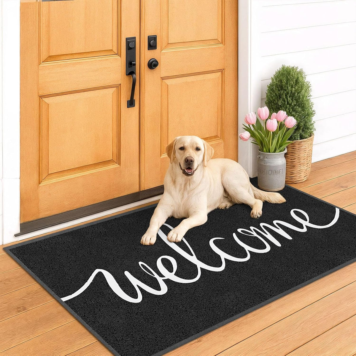 EARTHALL Funny Welcome Mats Outside/Inside 71"x47", Front Door Mat Outdoor Entrance, Indoor Outdoor Mats for Home Entrance, Funny Doormat Outside/Inside Entry, Front Porch Decor for Farmhouse