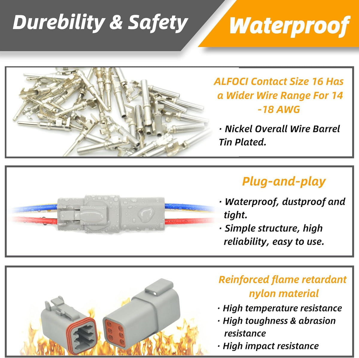 DT Kit for Car Motorcycle Boat (6PIN 6SET)