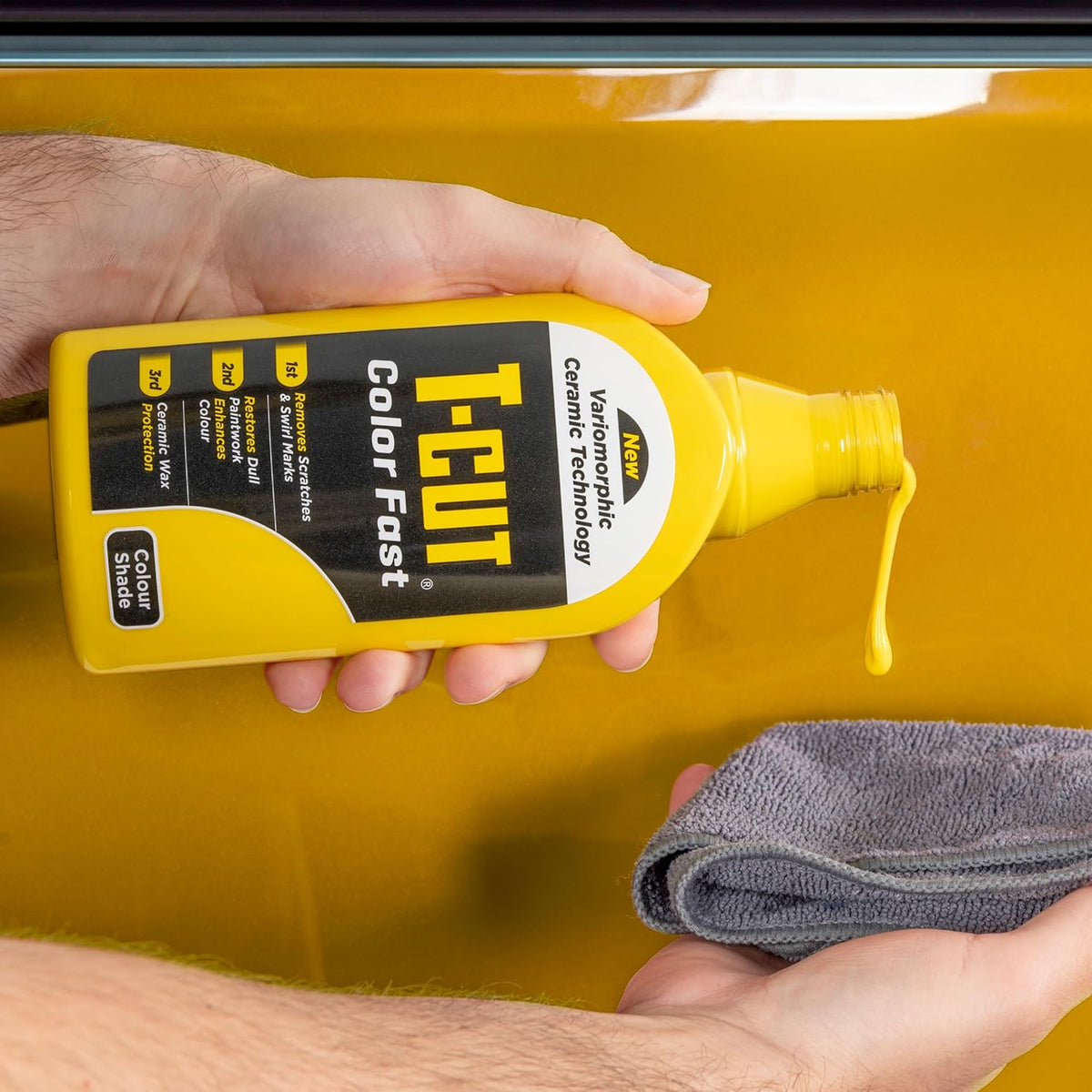 T-Cut Yellow Scratch Remover Color Fast Paintwork Restorer Car Polish - 17 Fl Oz 13 Colours Available