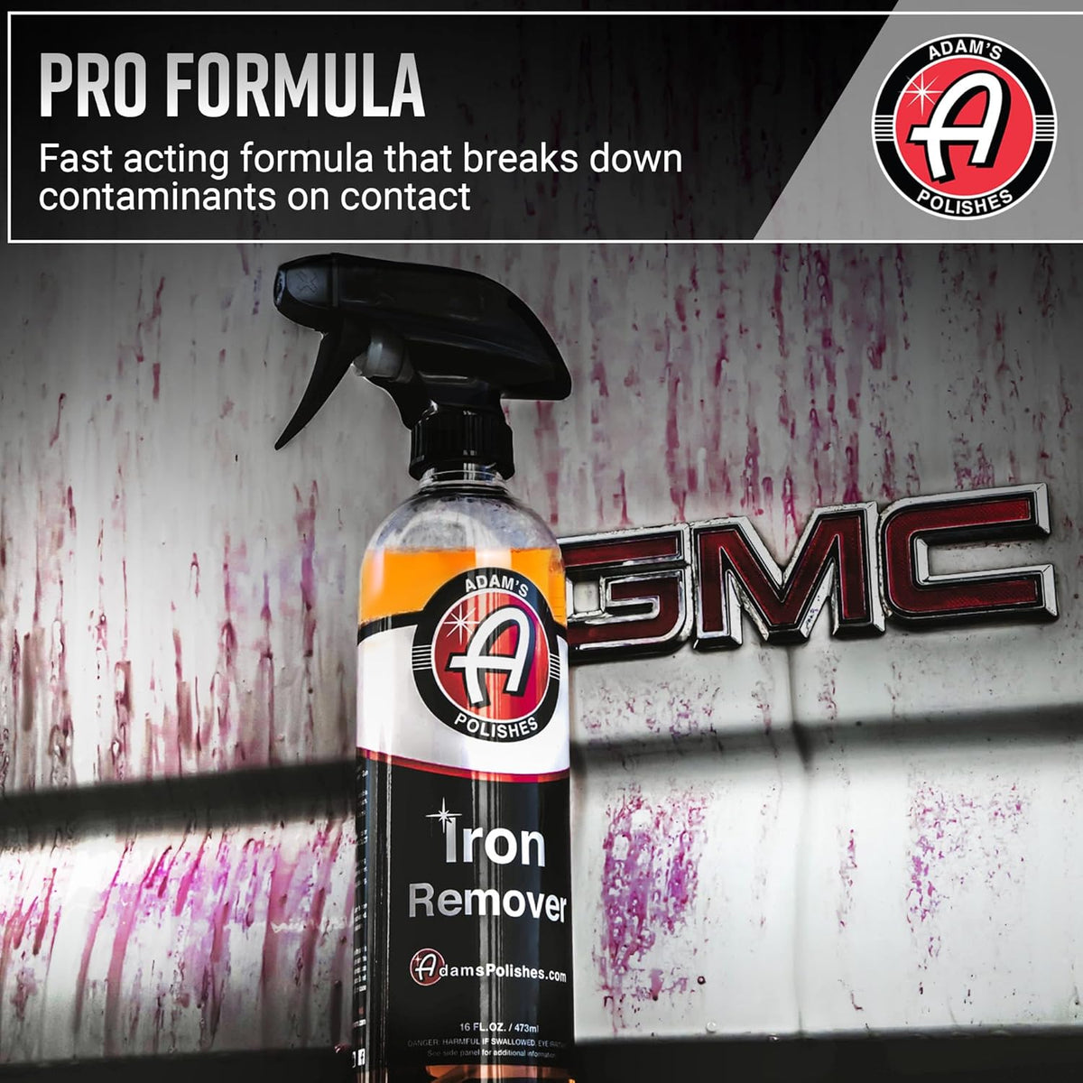 Adam's Iron Remover (Gallon) - Iron Out Fallout & Stop Rust Remover Spray for Car Detailing Removes Iron Particles in Auto Paint, Wheels, Motorcycle, RV & Boat - Use Before Clay Bar, Wax or Car Wash