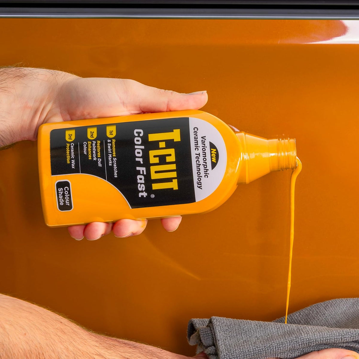 T-Cut Orange Scratch Remover Color Fast Paintwork Restorer Car Polish, 13 Colors Available, 17 Fl Oz