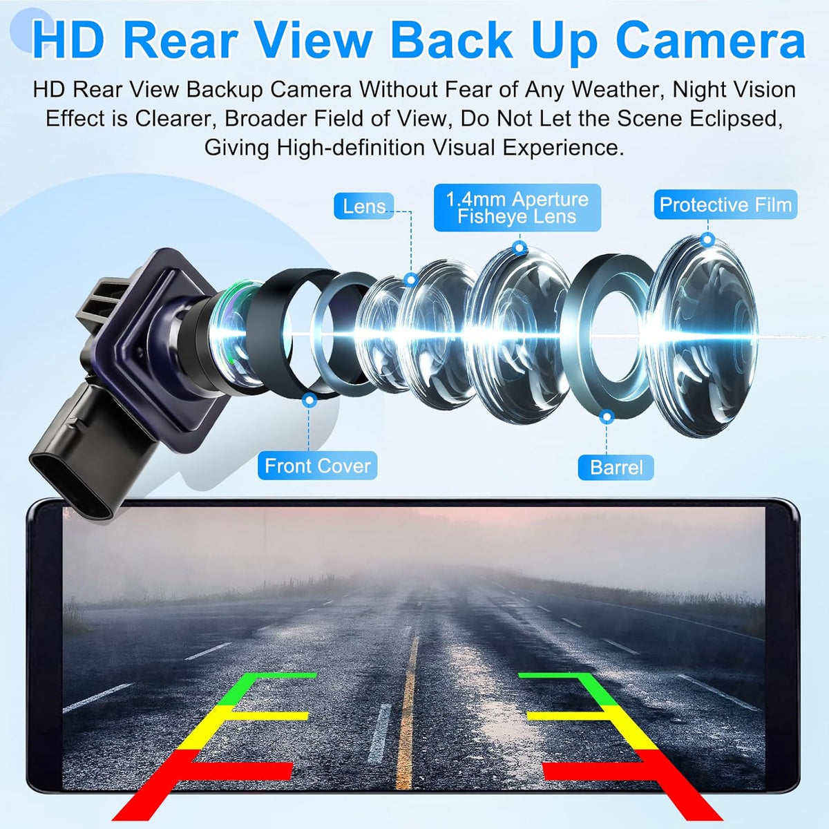 Backup Camera Compatible with Ford Fusion 2013 2014 2015 2016 Parking Assist Rear View Camera ES7T-19G490-AA ES7Z-19G490-A DS7Z-19G490-A DS7T-19G490-DD E1GT-19G490-BB