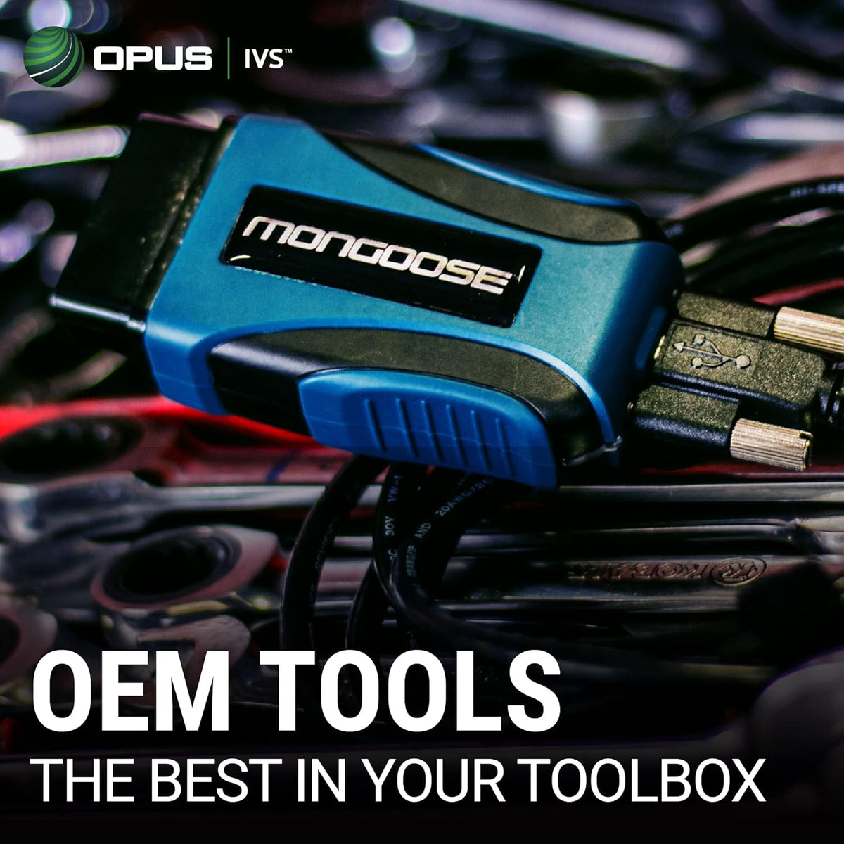 Opus IVS Mongoose-Plus J2534 OEM Vehicle Interface Cable - Toyota/Lexus/Scion OEM Reprogramming and Diagnostics