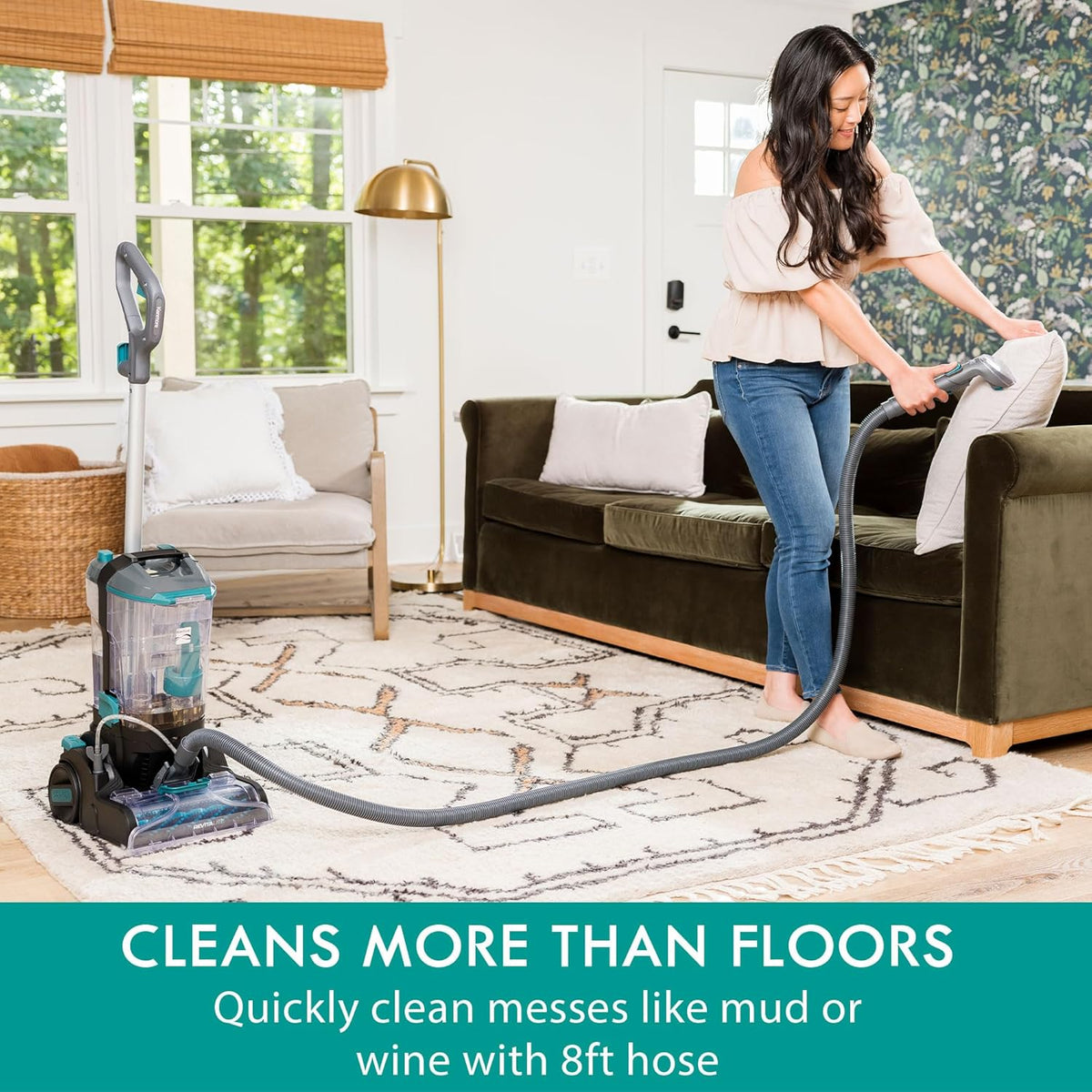 Kenmore KW4070 RevitaLite Pet Portable Carpet Cleaner with High Cleaning Power, 3.2L Clean Tank & 1.4L Dirty Tank, 25ft Cord Length and Two Easy Removable Brushroll for Rug & Upholstery