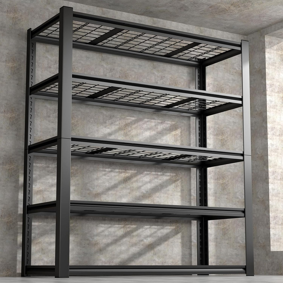 Garage Shelving,5-Tier Metal Storage Shelves,Metal Shelves for Garage Storage,Steel Shelving 24" D x 47" W x 72" H