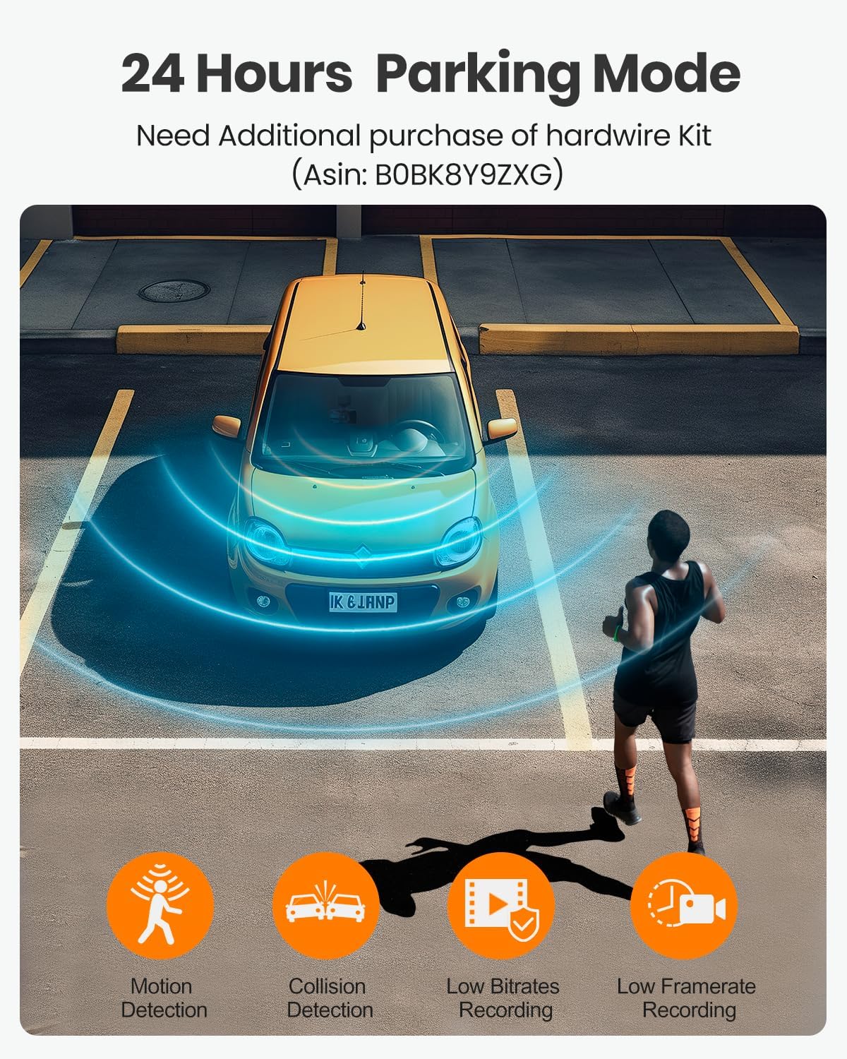 4K Dash Cam Front and Rear, Built-in WiFi GPS, 3.3"IPS Screen, HDR Night Vision Car Dash Camera, for App Control, G-Sensor, Loop Recording, Accident Record, Parking Monitor, Support 512GB Max