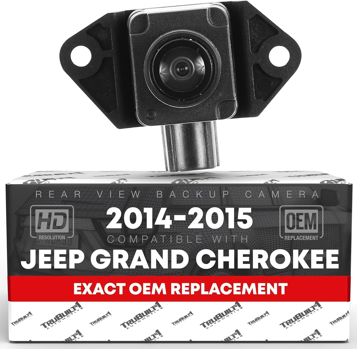 Rear View Backup Camera - Compatible with 2014-2015 Jeep Grand Cherokee - Reverse Park Assist Camera Replacement - OEM 68375333AA, 68137943AD, 68137943AE, 68137943AF, 68137943AG, 68137943AH, 590-071