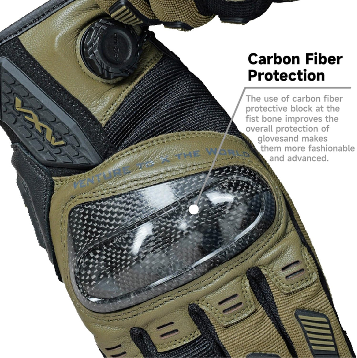 VXW High Protection Motorcycle Gloves for Men - Gel Palm Sliders& Joints Protection Design, High-Speed Sports Gear for MTB/ATV/BMX/Motocross/Racing/Dirt Bike Gear
