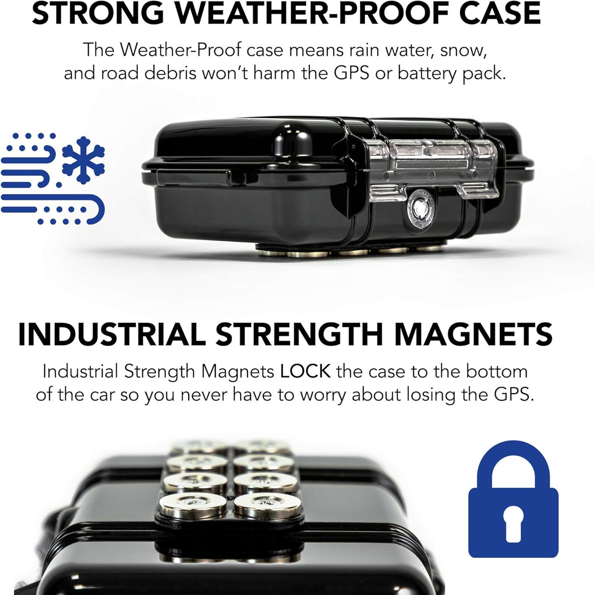 Brickhouse Security GPS Car Tracker - Hidden Tracker for Vehicles - Long Lasting Battery 140-Day LTE GPS Tracking Device for Vehicles with Magnetic Case & Extended Battery - Subscription Required