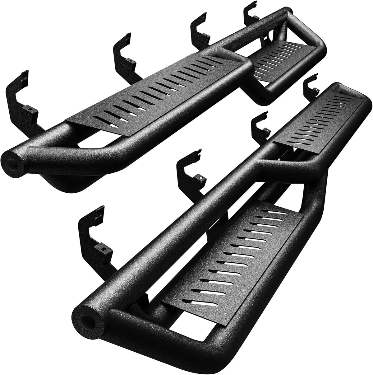 OEDRO Running Boards Compatible with 2019-2025 Chevy Silverado/GMC Sierra 1500, 2020-2025 2500HD 3500HD Crew Cab(Excl. 2019 1500 LD/Limited), Bolt-on Side Steps Steel Nerf Bars
