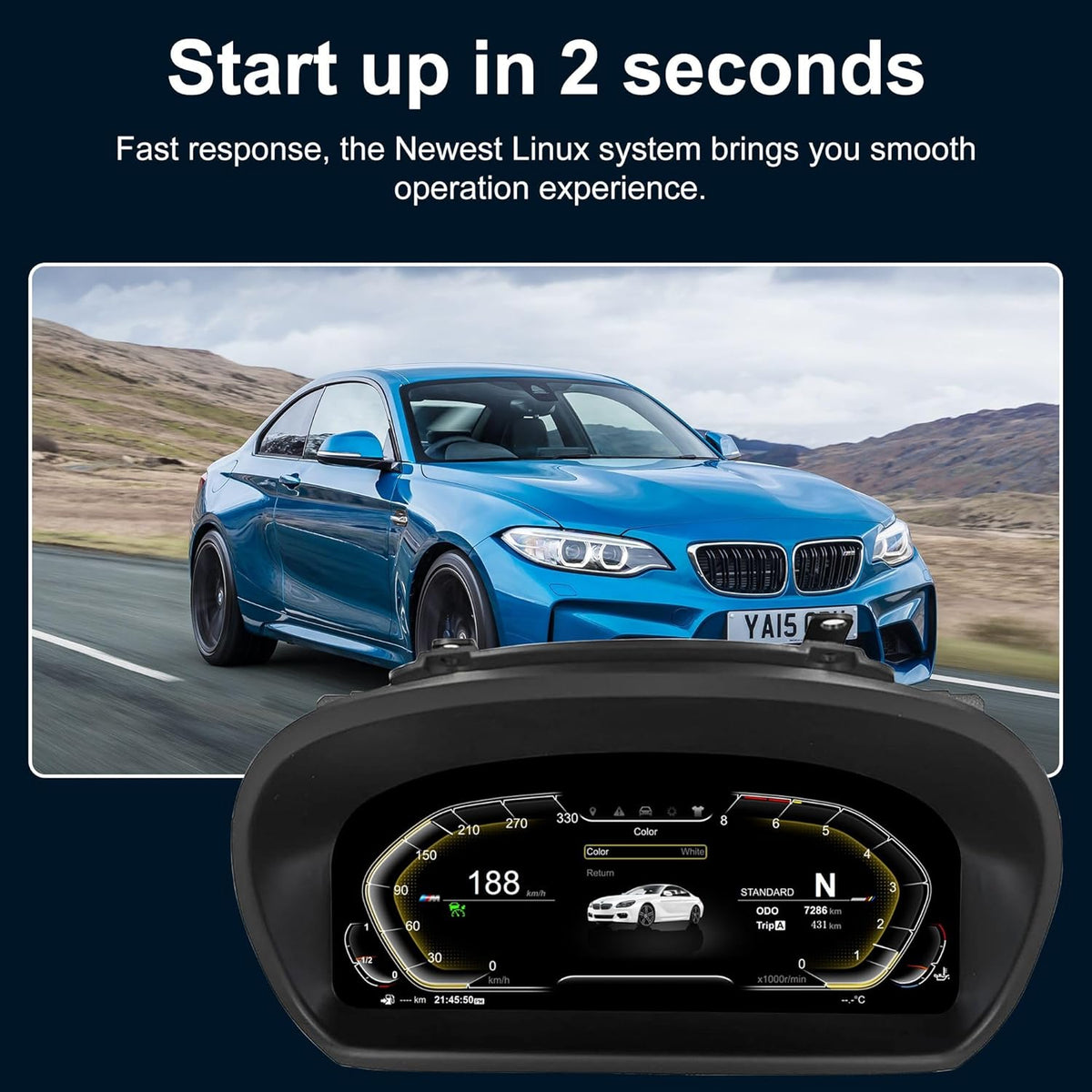 Speedometer Instrument for BMW E87 2006-2011 CCC CIC Linux System Original Car Information Display Digital Cluster Dashboard Screen