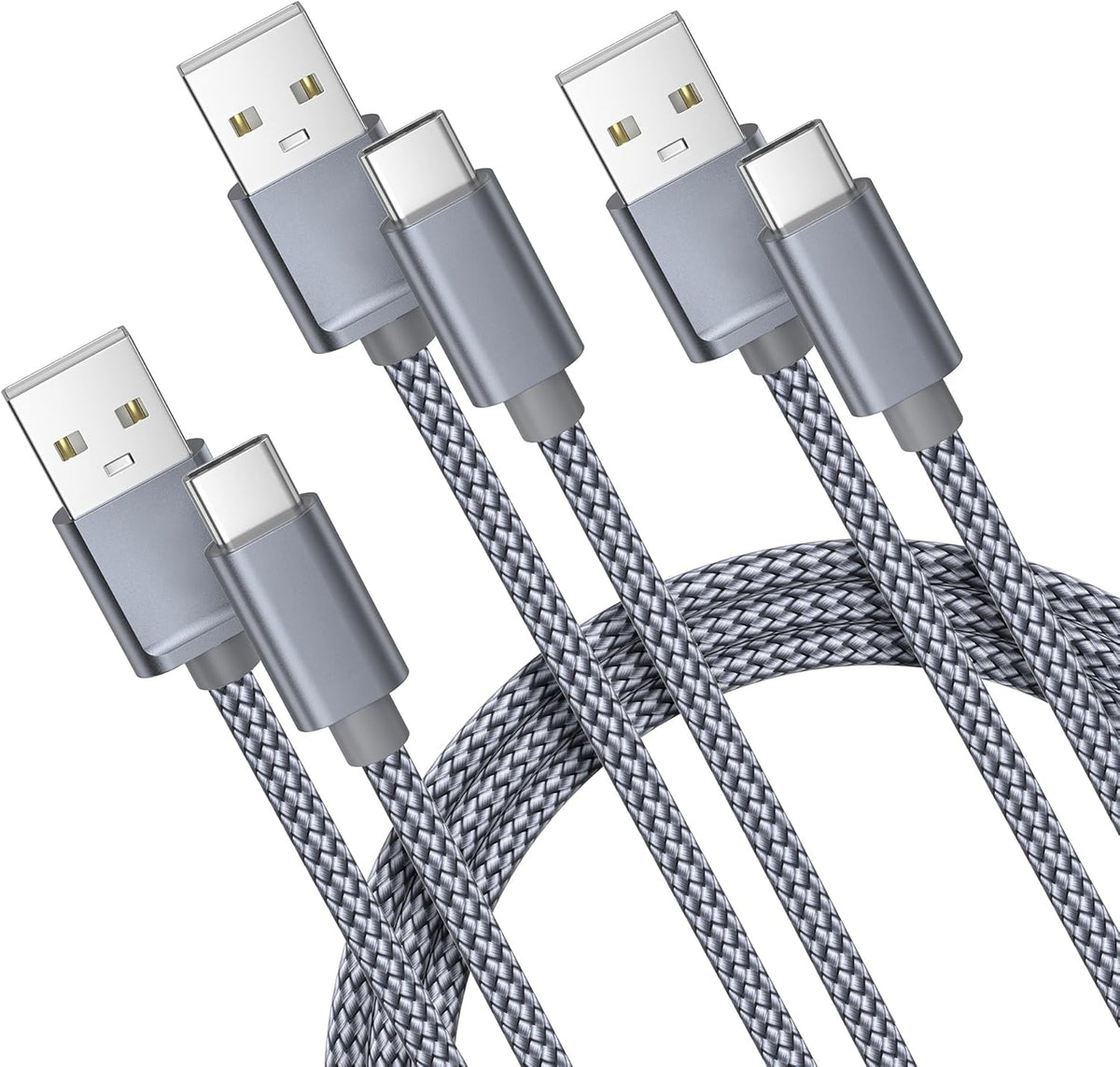 Basesailor USB Type C Charger Cable 3-Pack 3.3/6.6/10FT,Charging Power Cord for Kindle Fire HD 7 12th 2022,10 9th 2019,HD 8 10th 2020,11th 2021 Generation,Samsung Galaxy A03s A13 A53 S10,Steam Deck