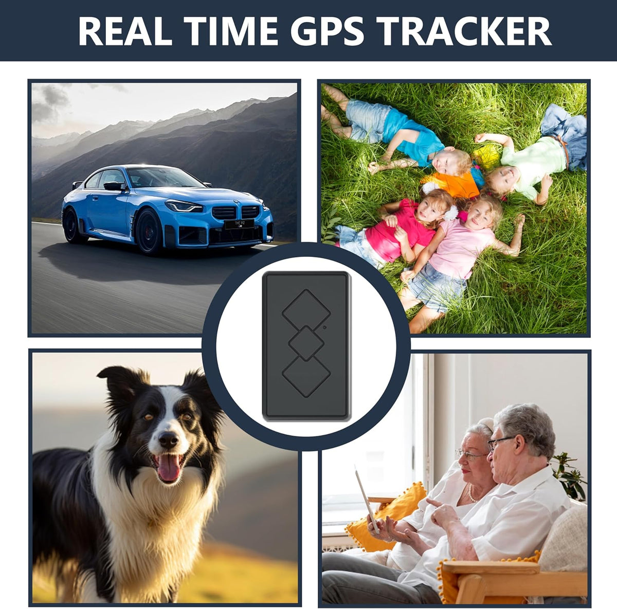 Magnetic GPS Tracker for Vehicles, Pets, & Family – Waterproof Covert Real-Time Locator – No Subscription, No Monthly Fee – Global Coverage, No Delay