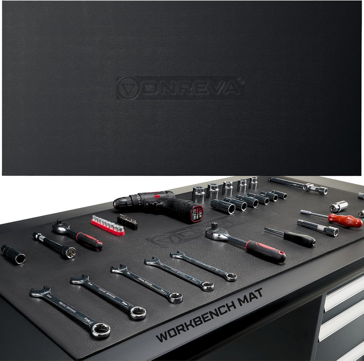 Workbench Mat 24X48 Inches, EVA Work Mat, Protect Your Work Bench Top, Heavy Duty Pad for Tool Box Top, Table, Tool Station, Rolling Cabinet Cart Cover Liner Matt, 48"X24" 5mm Thick