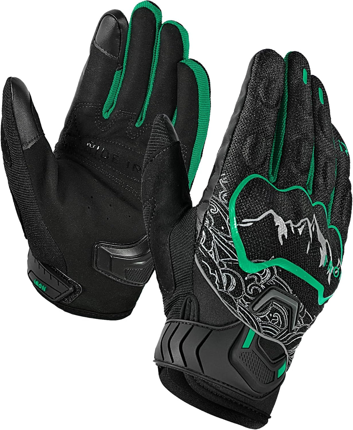 BORLENI Motorcycle Gloves Motorbike Glove for Men Women Full Finger Knuckle Protection Touch Screen Cycling ATV Hiking Riding