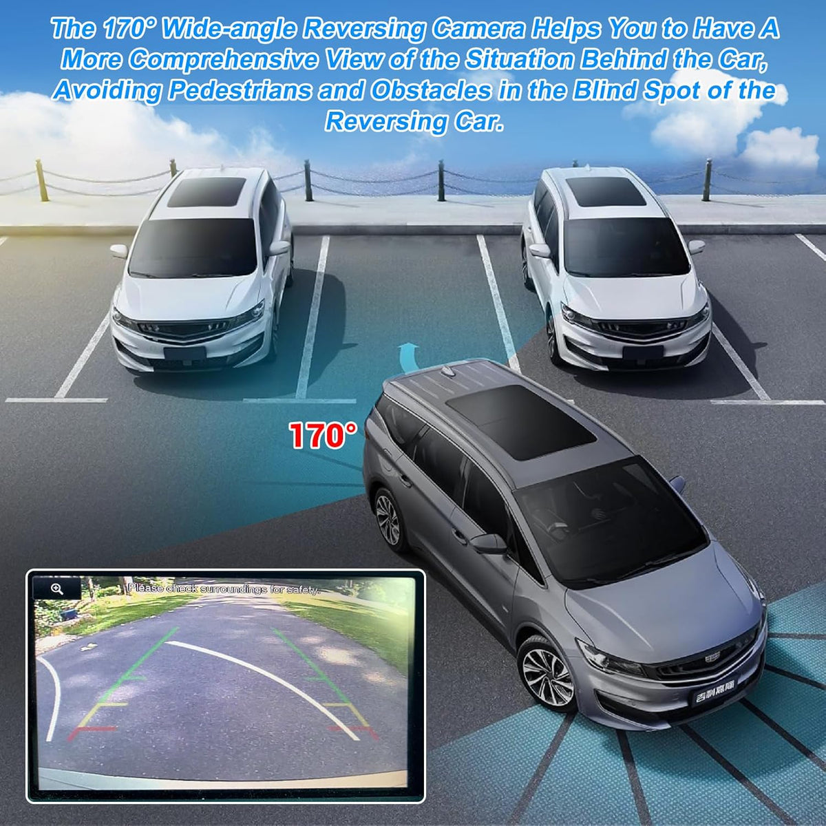 EB5Z-19G490-A Rear View Backup Camera Compatible with Ford Explorer Limited 2011 2012 2013 2014 2015 Waterproof Parking Assist Rear Camera 170° Angle HD Night Vision