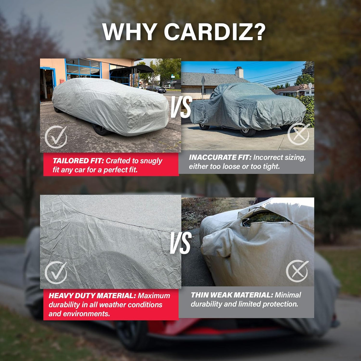 Supreme Full Car Cover - Semi Custom Fit for Trailblazer 2021-present SUV 4-Door | All-Weather Protection: Waterproof, Dustproof, Windproof, UV-Resistant | Includes Accessories