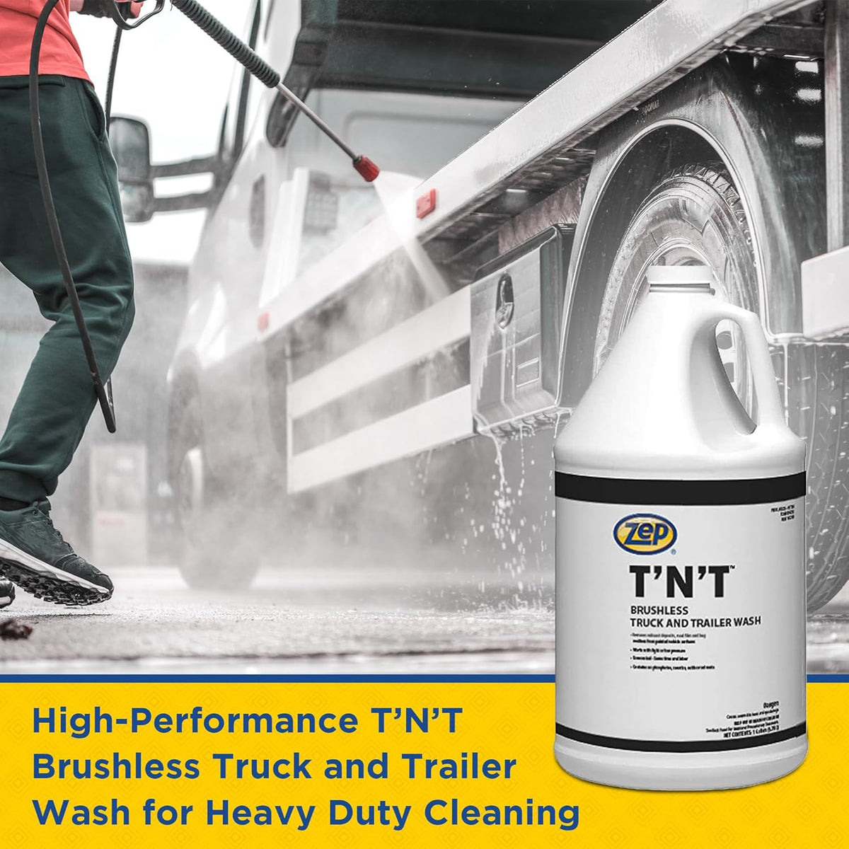 Zep T'N'T Truck and Trailer Wash - 1 Gallon (Case of 4) - 37624