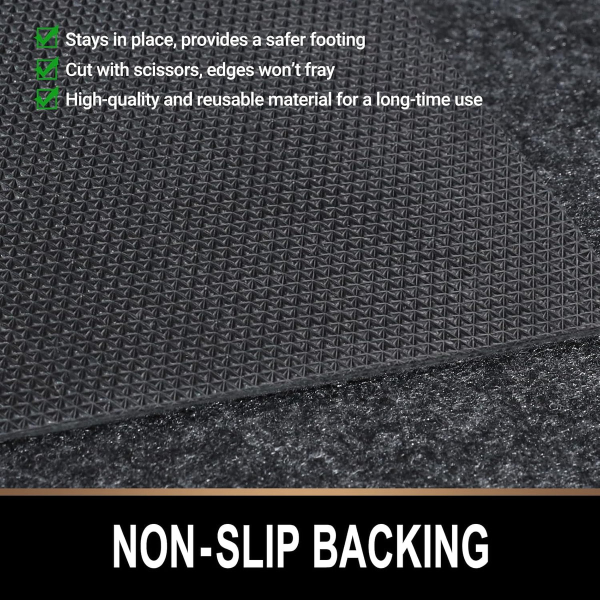 Oil Spill Mat, 7.4 x 20 Ft, Premium Absorbent Oil Pad. Contains Liquids, Protects Garage Floor from Spills, Drips, Splashes and Stains. Washable, Reusable, Waterproof Rubber Parking Mats