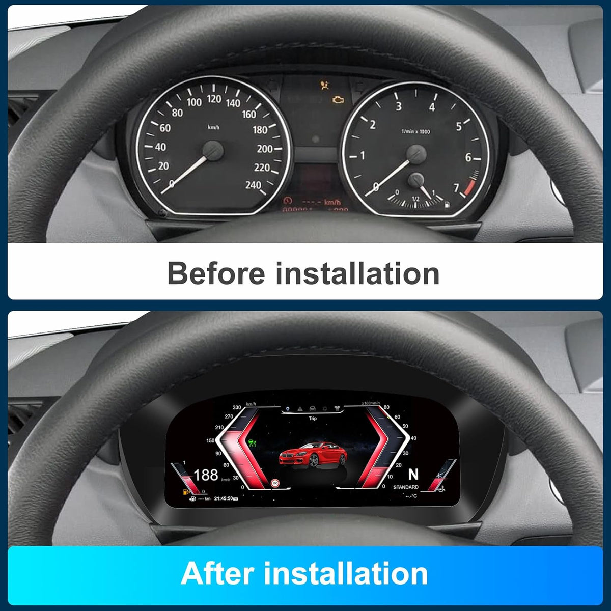 Speedometer Instrument for BMW E87 2006-2011 CCC CIC Linux System Original Car Information Display Digital Cluster Dashboard Screen
