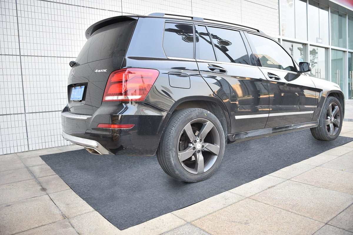 Garage Floor Mat,Absorbent Fabric,Anti-slip and Waterproof Backing,Washable,Garage and Shop Parking Mats(16.7 Feet x 6.7 Feet)