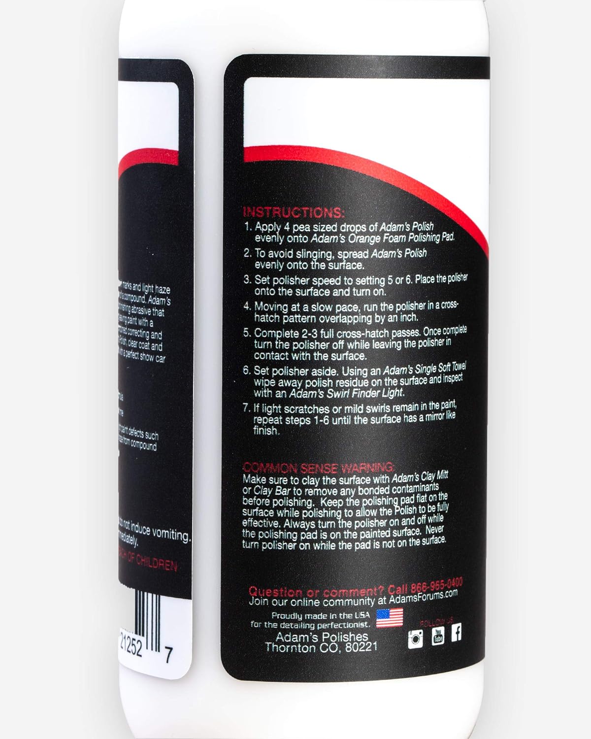 Adam's Polishes 2-Step Polishing System 12oz Combo - Silicone-Free, Body Shop Safe Formula - Quick, Professional Correcting and Polishing for Clear Coat, Gel Coat, Etc. (3.5 Kit)