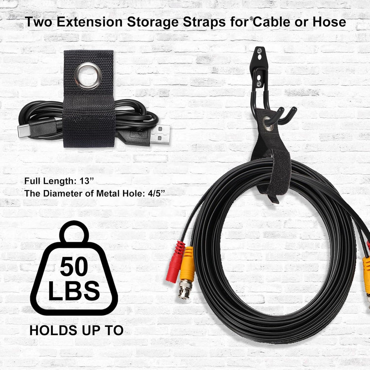 Garage Hook Heavy Duty Wall Storage Hangers, 18 Pack Garage Storage Hooks Steel Tool Black for Ladders, Ropes, Garden Tools