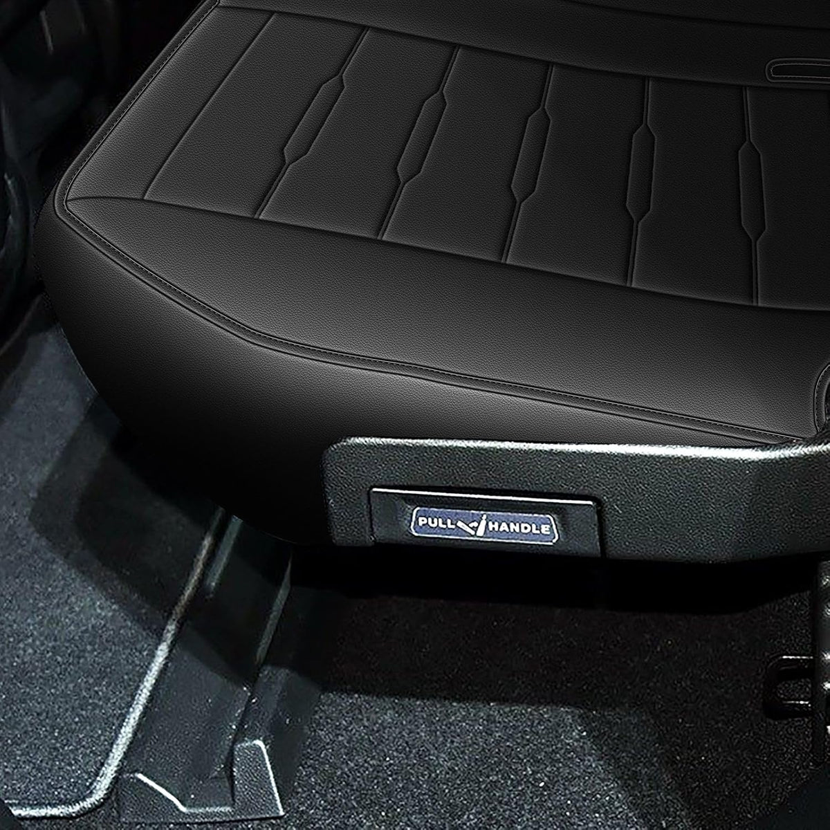 Seat Covers Fit for Honda Ridgeline 2006-2024 2025: Crew Cab 5 Seats Car Seat Covers Faux Leather Truck Pickup Seat Cushion Protector - Front Seats Without Armrests(Full Set, Blackline)