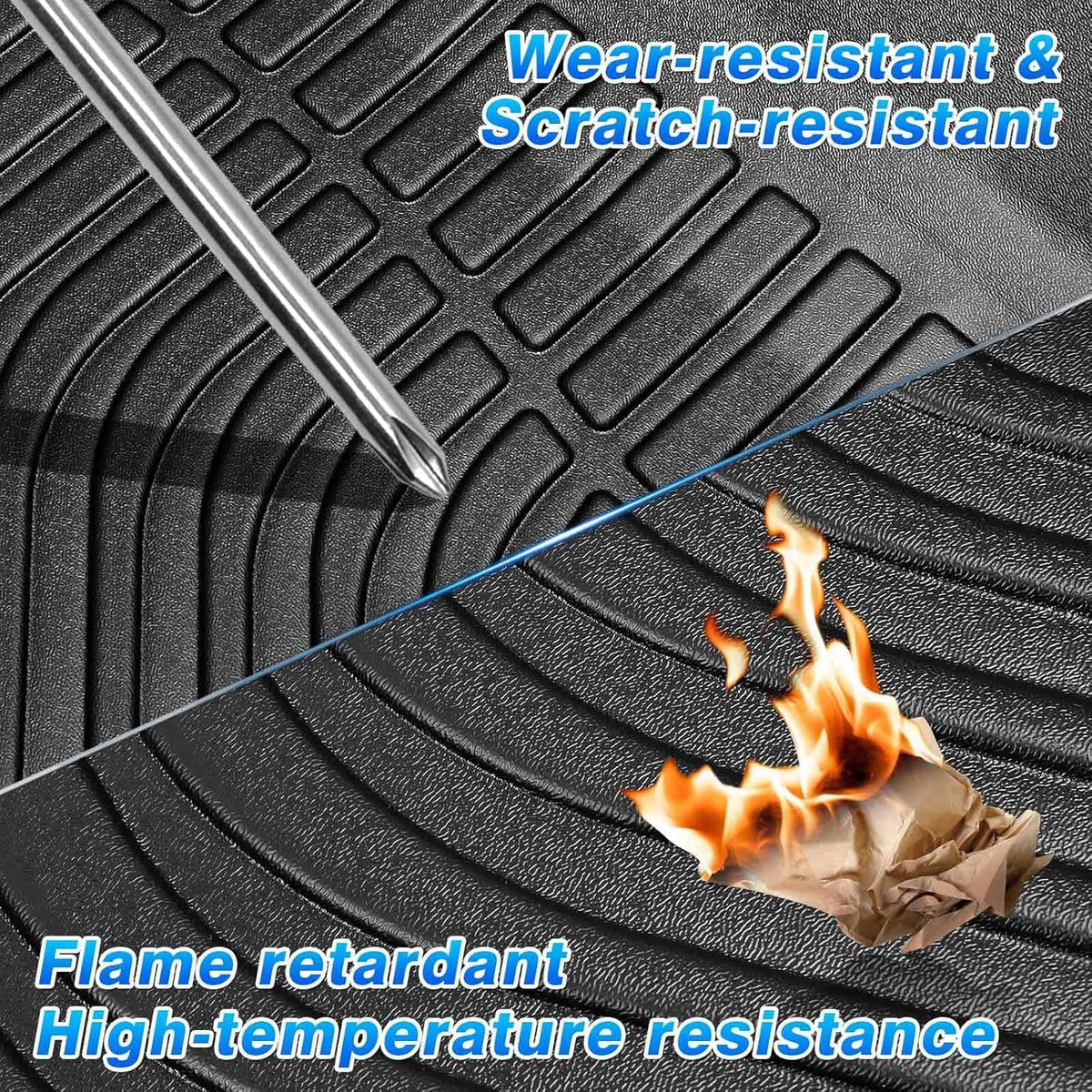 Cartist Floor Mats Fit for Ford Maverick 2022-2025 2026 (Only Fit Gasoline Models), All Weather Floor Mat for Maverick Heavy Duty Waterproof