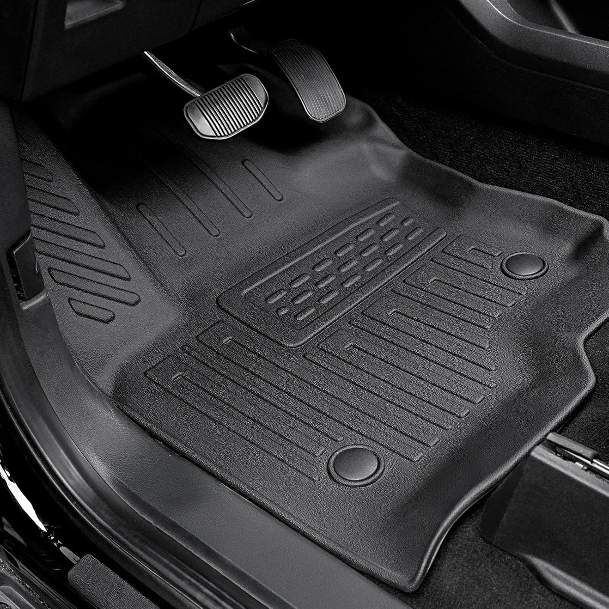 Floor Mats Set for 2018-2024 Ford Expedition/Lincoln Navigator 7 Seats Accessories, Full Coverage All Weather Cargo Mat with Backrest Protectors & Door Sill Guards (Not fit Max or L Model)
