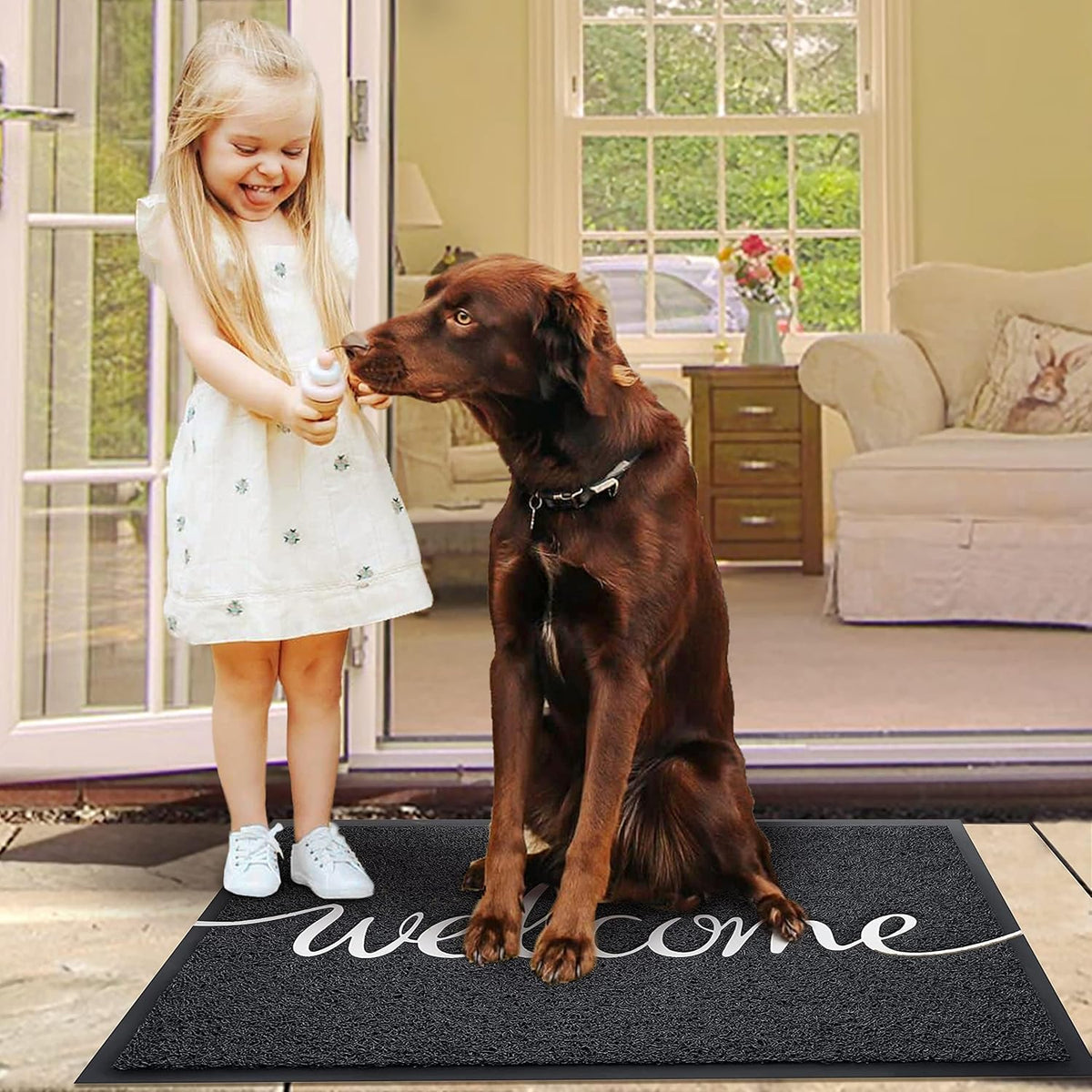 EARTHALL Funny Welcome Mats Outdoor, Front Door Mat for Outside Entry, Doormat Outside/Inside Entrance, Entry Door Rugs for Entryway Indoor, Outdoor Mats for Home Entrance, Front Porch Decor 36"x24"