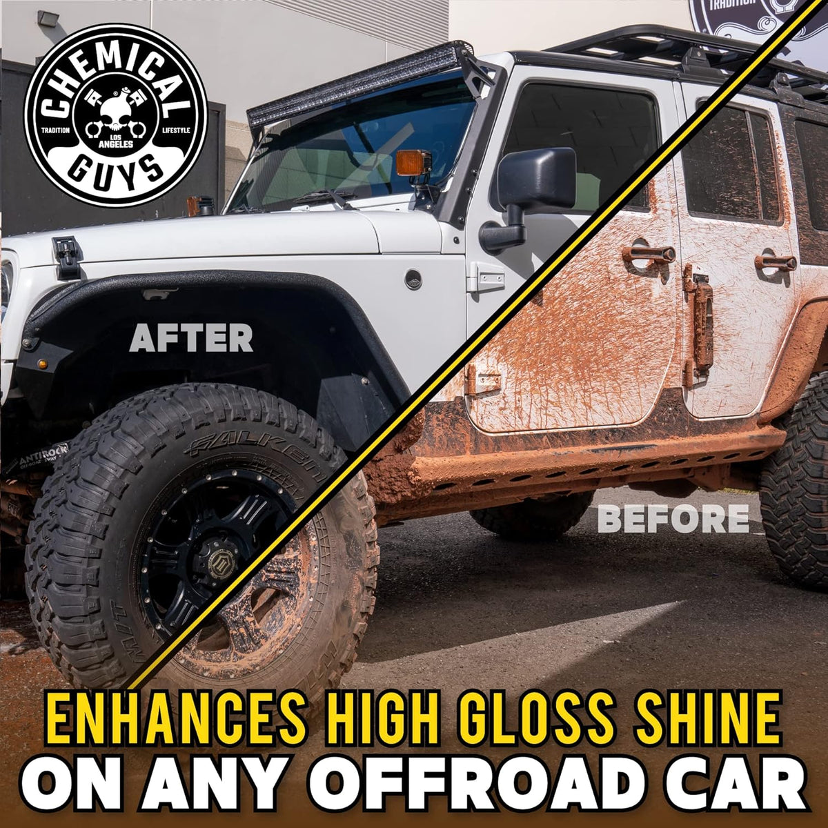 Chemical Guys CWS20264 Tough Mudder Foaming Truck, Off Road, ATV and RV Heavy Duty Wash Soap,(Works with Foam Cannons, Foam Guns or Bucket Washes), 64 fl oz (Half Gallon), Lemon Scent