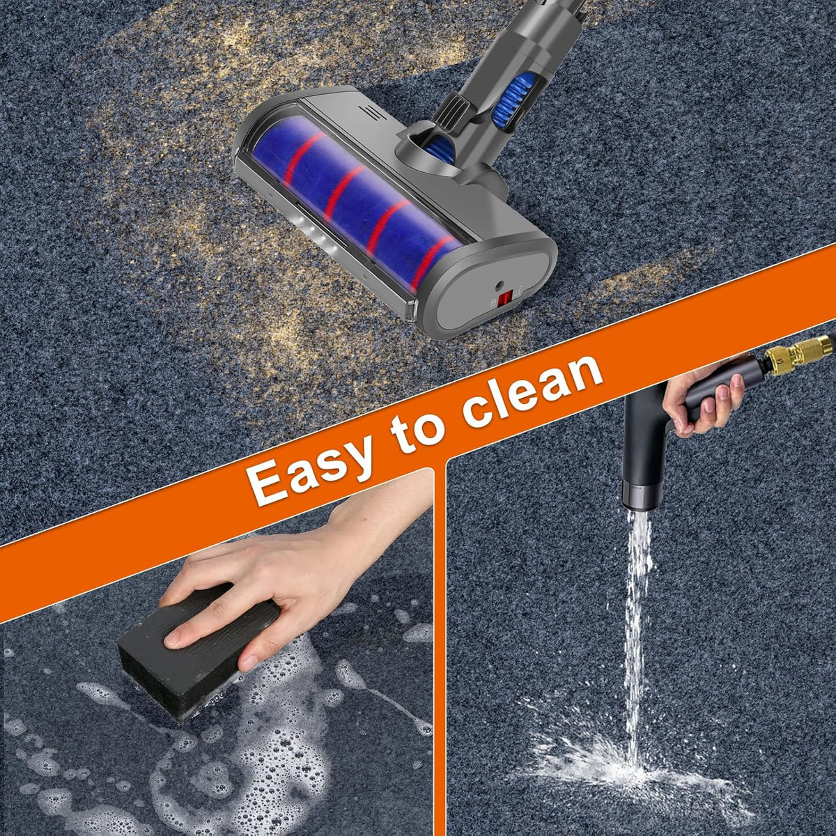 8.5 * 6.6 Ft Heavy Duty Oil Spill Mat, 6.5mm Thickened Large Garage Floor Mat for Under Car, 1/4" Waterproof Rubber Backing Absorbs Oil Quickly, Washable, Reusable, Durable, Non-Slip