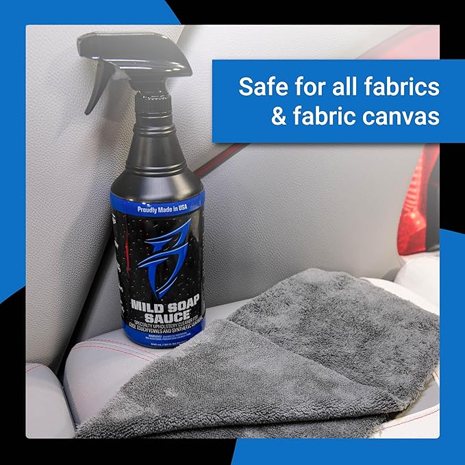 Bling Sauce Mild Soap Sauce Premium Upholstery and Vinly Cleaner with UV Inhibitors, for Boats, Cars, RVs, 32 oz