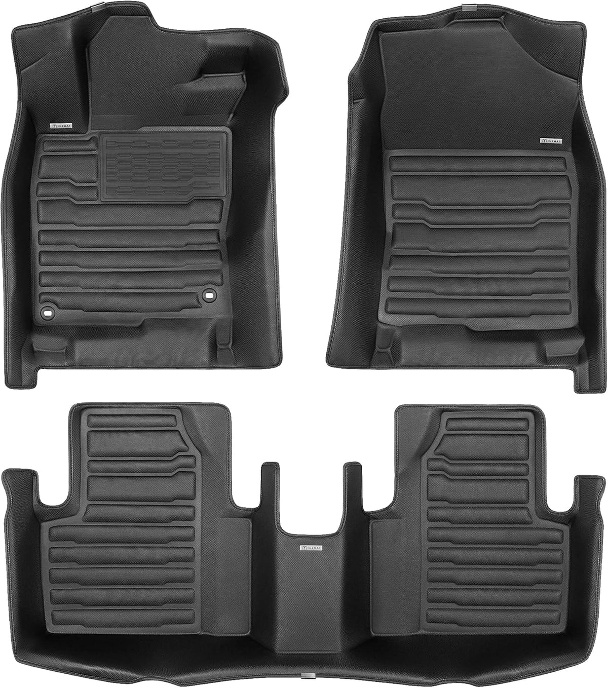 TuxMat - for Mercedes-Benz GLC 2023-2026 Models - Custom Car Mats - Maximum Coverage, All Weather, Laser Measured - This Full Set Includes 1st and 2nd Rows